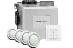 Itho Daalderop CVE-S ECO Pakket SP 325 m³/h + vochtsensor + RFT-N Auto bediening + 4 ventielen - perilex stekker