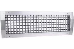 Grille de conduit à double réglage 425x325 mm pour soufflage d'air - conduit rigide galvanisé de diamètre 900-2400 mm