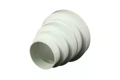 Kunststof ventilatie verloop universeel voor diameter 80 t/m 150 mm VA80