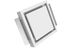 Ergovent instucbaar frameloos ventilatieventiel vierkant 100 mm
