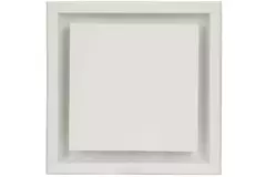 Ergovent instucbaar frameloos ventilatieventiel vierkant 100 mm