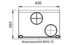 Orcon MVS-15RHB Pakket 550 m³/h + vochtsensor + RFT bediening + 4 ventielen - randaarde stekker
