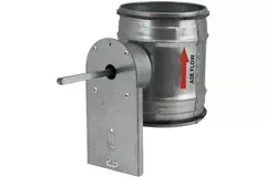 Motorbediende regelklep Ø 400mm voor spirobuis
