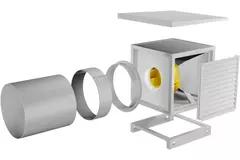 Boxventilator motor buiten luchtstroom - MPC 225 E2 T21