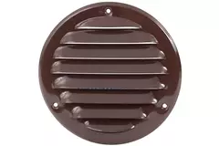 Metalen ventilatierooster rond Ø160 mm bruin - MR160B - RAL8016