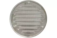 Metalen ventilatierooster rond Ø125 mm aluminium - MR125Al