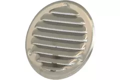 Metalen ventilatierooster rond Ø125 mm aluminium - MR125Al