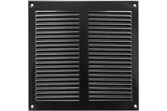 Metalen rooster 200x200mm zwart – MR2020M - RAL9005
