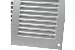 Grille métal 400 x 400 mm zinc - MR4040Zn
