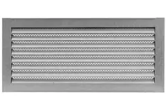 Grille métal industriel 500 x 200 mm zinc - MRF5020Zn