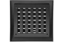 Muurrooster regelbaar 190x190 mm antraciet - N12RA