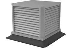 NASA-H dakkap met horizontale lamellen 400 x 400