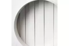 Muurrooster regelbaar 190x190 diameter: 125 wit - ND12R