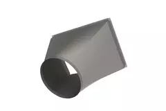 Rond op rechthoekig verloop B=1000 mm x H=250 mm