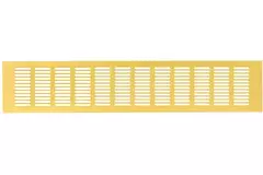 Grille de ventilation plinthe aluminium - or L = 500 mm x H = 100 mm - RA1050G