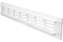 Grille de ventilation plinthe aluminium - blanc L = 300 mm x H = 40 mm - RA430