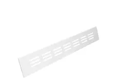 Grille de ventilation plinthe aluminium - blanc L = 300 mm x H = 40 mm - RA430