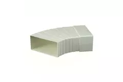 Rechthoekig kunststof horizontale 15-60 ° bocht 110x55 - KLH15-60