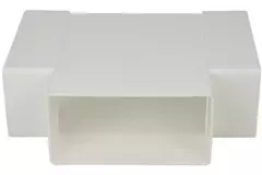 Té rectangulaire en plastique 110 x 55 - KT
