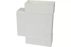 Té rectangulaire en plastique 110 x 55 - KT