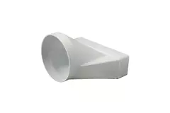 Rechthoekig kunststof verloop Ø125mm - 220X55mm - KSD25-125