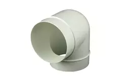 Ronde kunststof 90 ° bocht diameter: 125 mm AL125-90