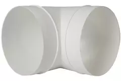 Ronde kunststof 90 ° bocht diameter: 125 mm AL125-90