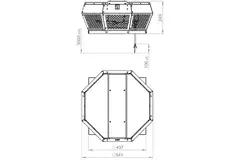 Ventilateur de toit métal horizontal - DHA 315 E4P 42
