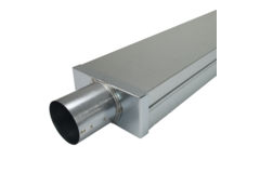 Deksel 220x80 mm met aansluiting diameter 80 mm tbv instortkanaal