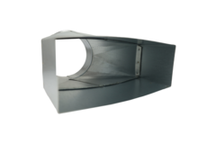 Verloopstuk 220x80 mm naar diameter 125 mm tbv instortkanaal
