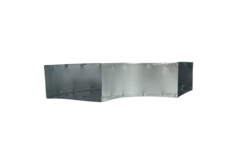 Bocht 90 graden 220x80 mm horizontaal tbv instortkanaal