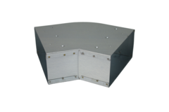 Coude 45 degrés 220x80 mm horizontal pour gaine