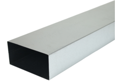 Gegalvaniseerd instortkanaal 220x80 mm met lengte 3000 mm