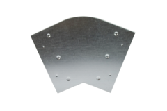 Instort ventilatiekanaal bocht 45 graden 300x80 horizontaal