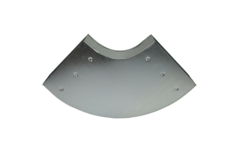 Instort ventilatiekanaal bocht 90 graden 300x80 horizontaal