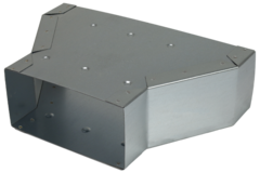 Verloopstuk 300 x 80 mm naar 220 x 80 mm tbv instortkanaal