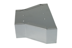 Réducteur de  300 x 80 mm à 220 x 80 mm pour gaines plates galvanisées