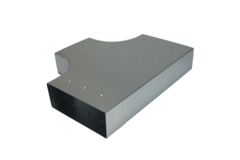 T-stuk 90 graden 220x80 mm - 220x80 mm tbv instortkanaal