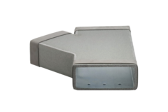Thermoduct T-stuk 45 graden 220x80 - 170x80 tbv instortkanaal