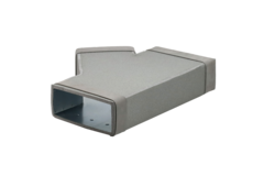 Thermoduct T-stuk 45 graden 220x80 - 170x80 tbv instortkanaal