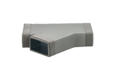 Thermoduct T-stuk 45 graden 220x80 - 170x80 tbv instortkanaal