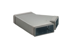 Thermoduct T-stuk 45 graden 220x80 - 170x80 tbv instortkanaal