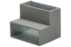 Thermoduct instortbocht 90 graden 220x80 mm verticaal