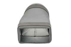 Thermoduct verloopstuk 220x80 mm naar diameter 160 mm