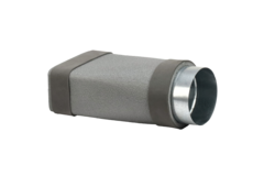 Thermoduct verloopstuk 220x80 mm naar diameter 150 mm