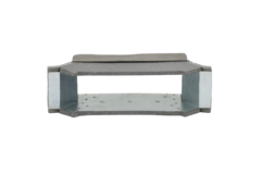 Thermoduct zijaansluiting 170mm x 80mm voor rechthoekig instortkanaal