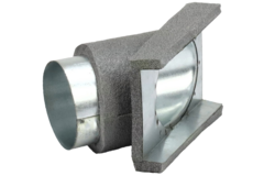 Thermoduct 45 graden aftak stuk 80 mm