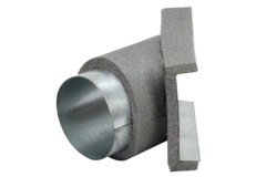 Thermoduct Déviation de 45 degrés 80 mm