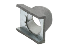 Thermoduct Déviation de 45 degrés 80 mm