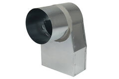 Angle d'ardoise 220x80 mm au diamètre 150 mm pour gaine